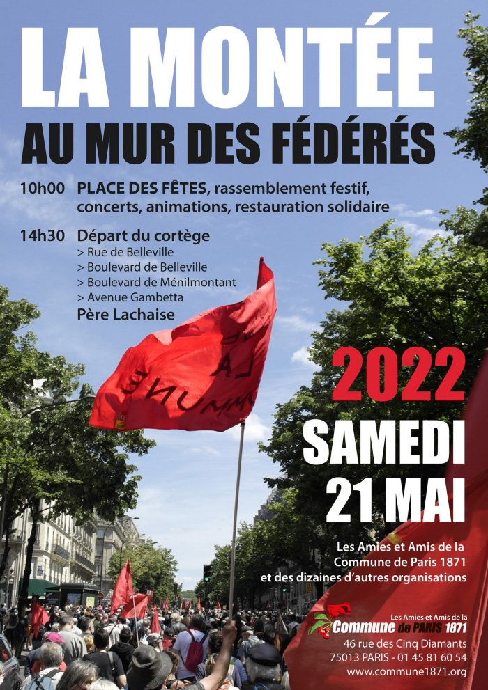 La montée au mur des fédérés (samedi 21 mai 2022 )